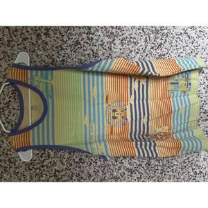 Disney Marvel Men’s Striped Tank—Mickey + Park Icons, Size XL